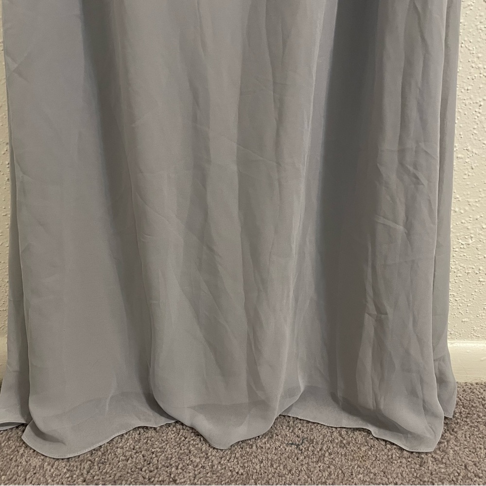 Lulu’s Captivated Light Grey Cowl Neck Maxi Dress - Size 6 - Picture 8 of 15